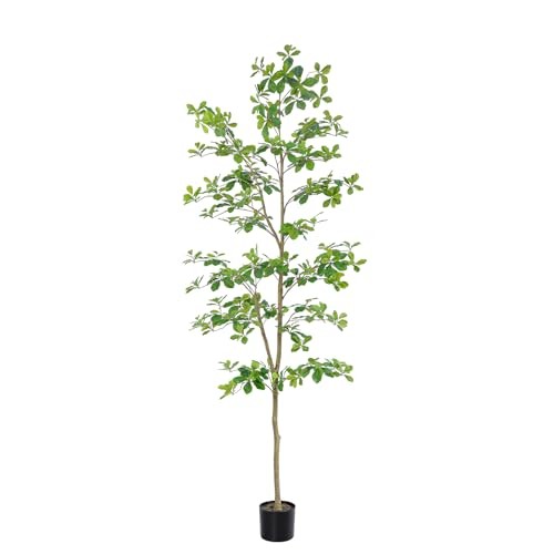 7ft Tall Faux Black Olive Tree for Indoor Decor