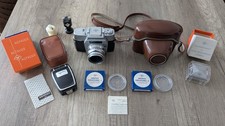 Agfa Ambiflex Spiegelreflexkamera mit Umhängetasche und umfangreichen Zubehör