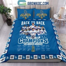 Los Angeles Dodgers Back To Back World Series Champions 2026 Bedding Set