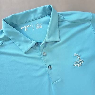 Pinehurst Country Club 1895 Long Sleeve 3 Button Henley Size Lg By Antigua