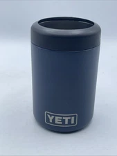 Yeti Rambler Colster Navy Blue 12 oz Can Cooler Steel Beverage Insulator Shorty