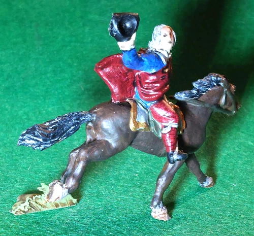 1/32 Replicants plastic Jacobite Bonnie Prince Charlie on horseback toy soldier