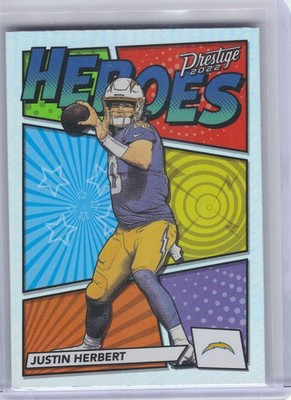 2022 Panini Prestige #H-3 Justin Herbert Heroes Los Angeles Chargers