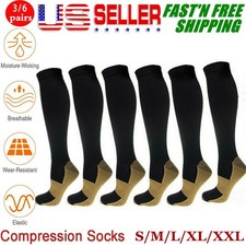 3 Pairs CALCETINES DE COMPRESI N Medias para Varices Elimina Dolor Hinchaz n