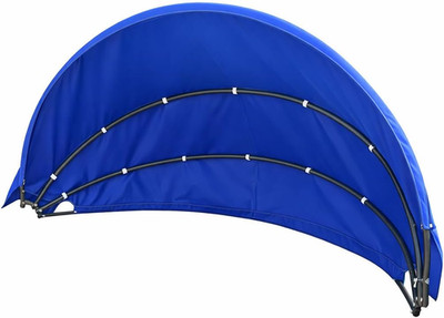 Navy Blue Outdoor Daybed Canopy Cover - 66'' Round, Easy Zipper Installation