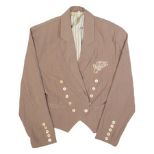 Giacca Blazer Vintage Da Donna Marrone Anni '90 S