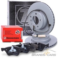 Zimmermann Bremsscheiben +BelÄGe +Warnkontakt Vorne FÜR BMW 5-ER E60 E61