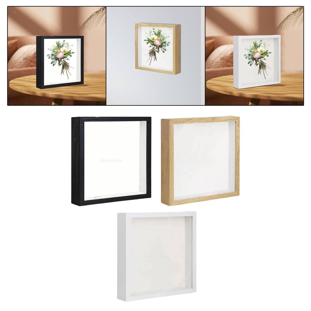 Modern Box Frame Shadow Box Frame Wedding Flower Framing 3D Shadow Box