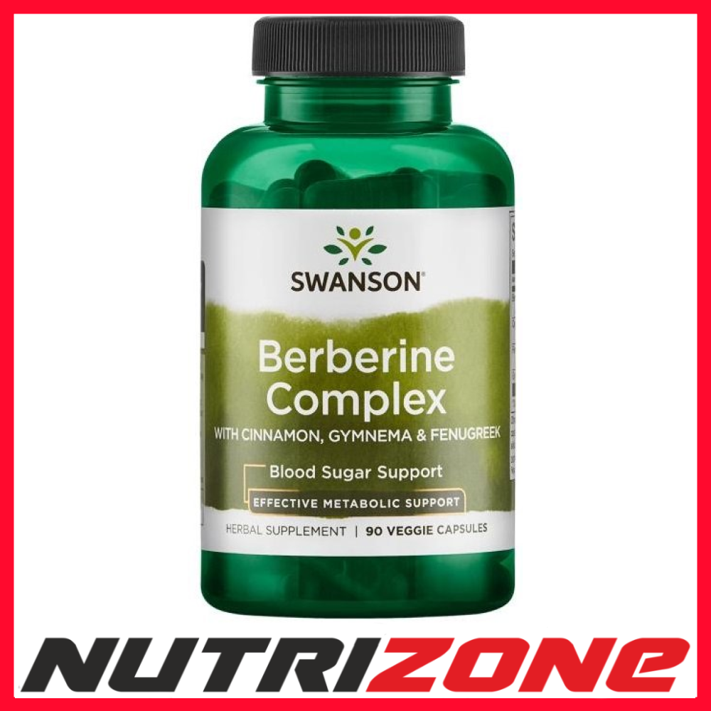 Swanson Berberine Complex with Cinnamon Gymnema & Fenugreek - 90 vcaps