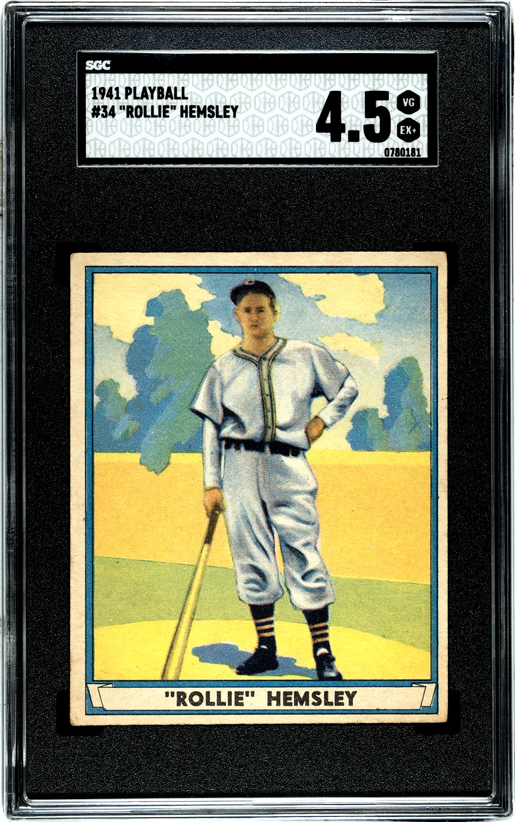 SGC 4.5 - 1941 Play Ball #34 Rollie Hemsley Cleveland Indians
