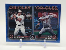 2024 TOPPS UPDATE ROOKIE COMBOS BLUE HOLO FOIL /999 DAVID BANUELOS MATT KROOK RC