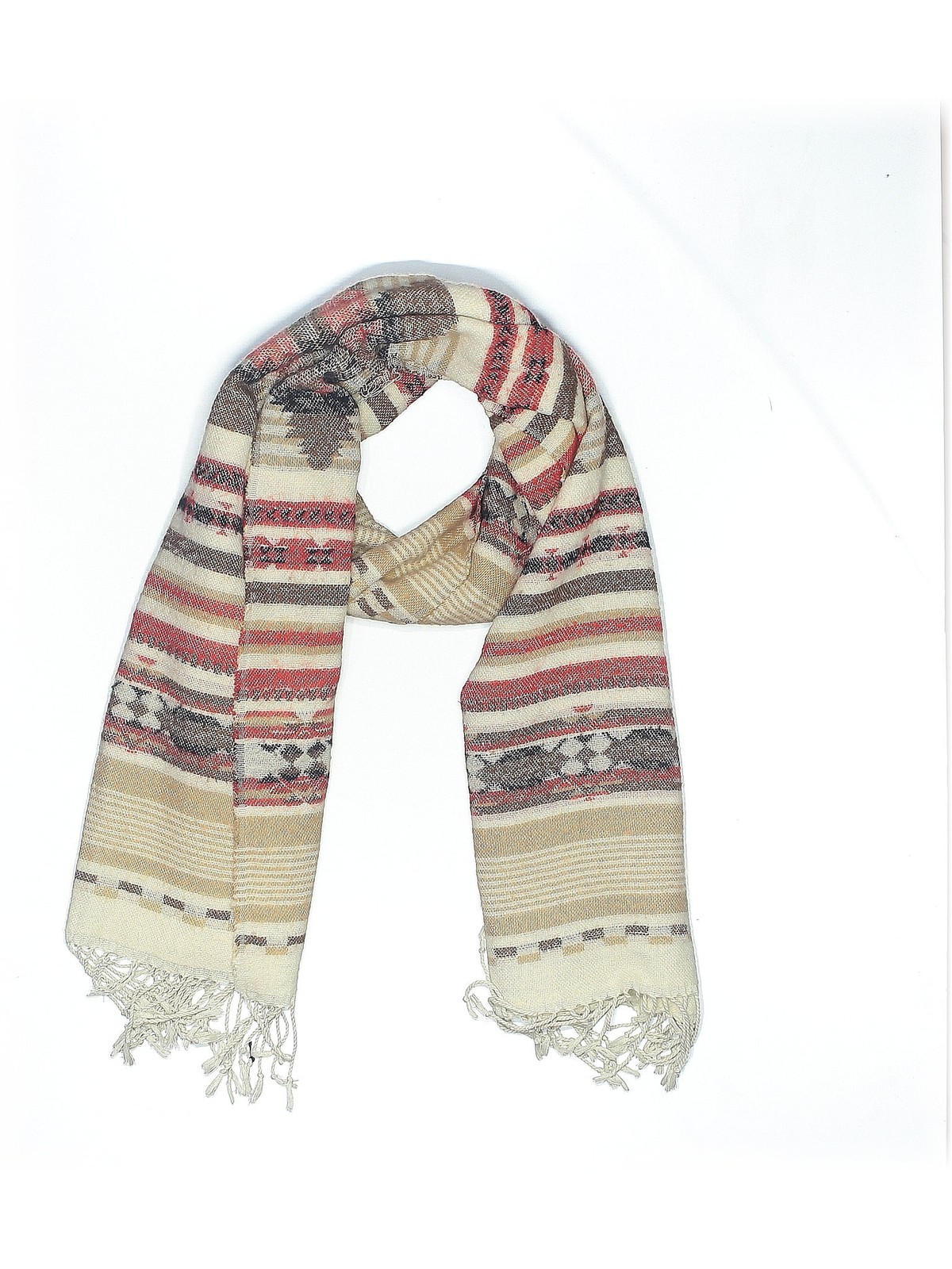 H&M Women Ivory Scarf One Size