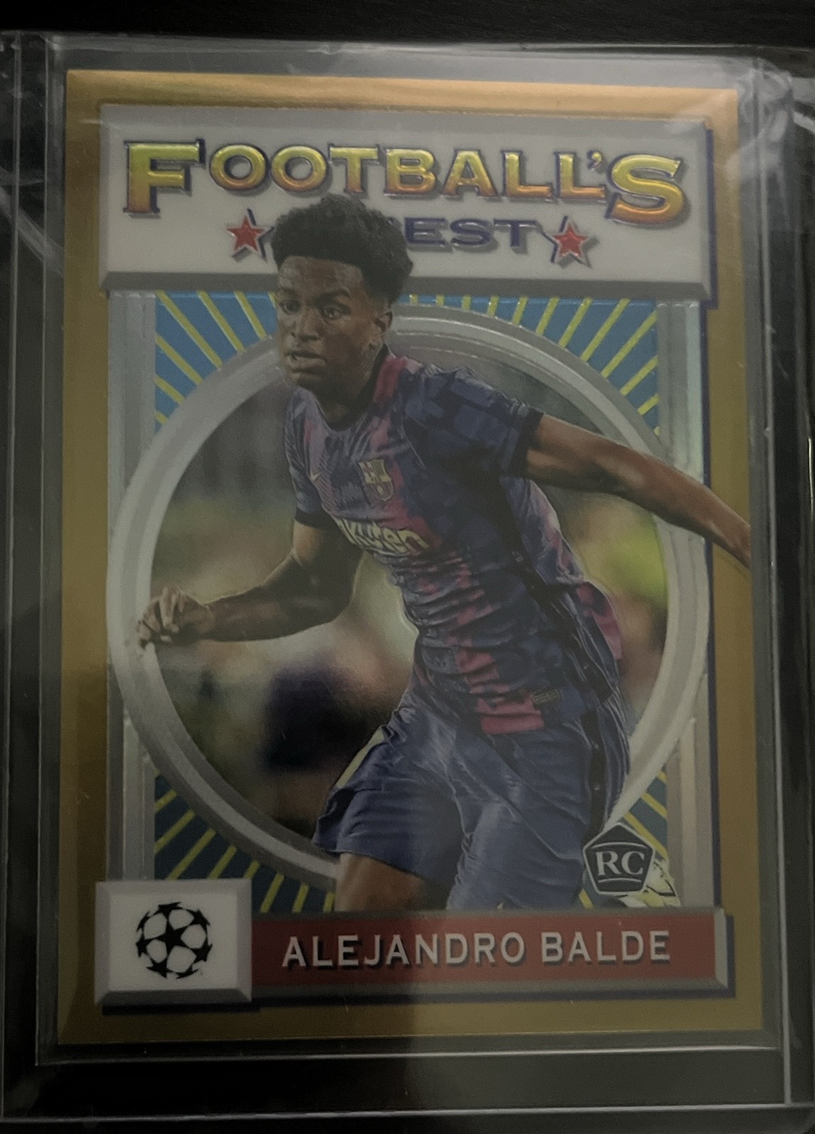 2021-22 Topps Finest Flashbacks Uefa Champions League - Alejandro Balde #119...