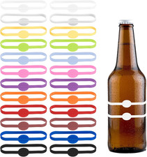 24PCS Silicone Drink Markers Wine Glass Tags ...