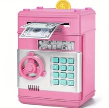 Piggy Bank Pink Electronic With Password. Great Gift For Boys  Girls