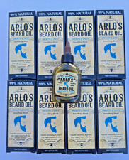 Lot of 9 Arlo's Beard Oil - Smooth and Shiny Coconut 2.5 fl. oz. Bottles