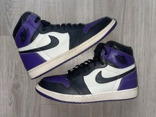Nike Air Jordan 1 Retro High OG Court Purple 1.0 Mens Size 11.5 Used 555088-501