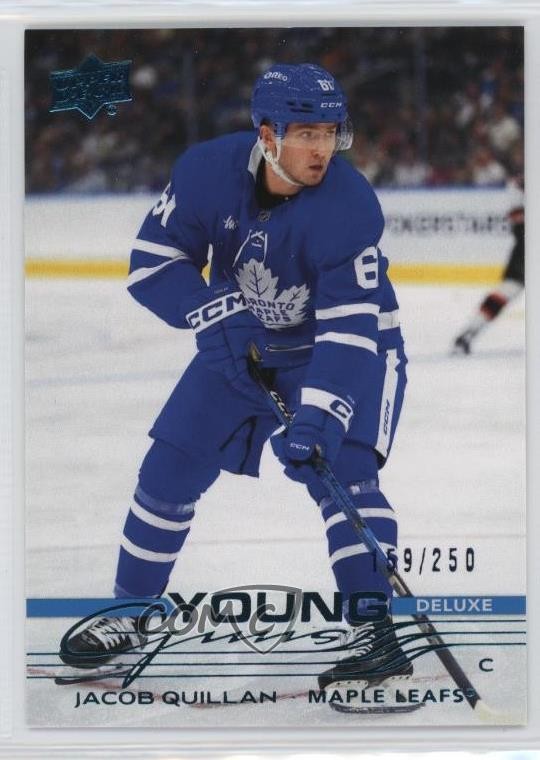 2025-26 Upper Deck Series 1 Young Guns Deluxe /250 Jacob Quillan #241 Rookie RC