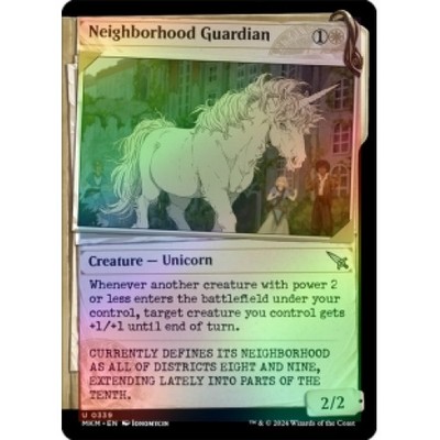 FOIL NEIGHBORHOOD GUARDIAN (SHOWCASE) X4 Murders At Karlov Manor MKM Magic MTG