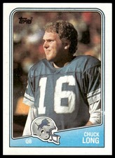 1988 Topps 373 Chuck Long Detroit Lions 1988 Topps 373 Chuck Long Detroit Lions
