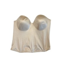 Dominique 8541 Ariel Hidden Underwire Longline Bra Size 38C Bridal read 88