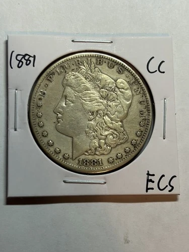 1881-CC Morgan Silver Dollar Carson City Nice XF Detail Key Date CC