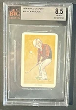 1979 World of Sport Jack Nicklaus #22 BVG 8.5 Vintage Golf Card