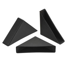 20Pcs Corner Protectors 12x66mm Plastic Triangle Corner Guards Cushion, Black