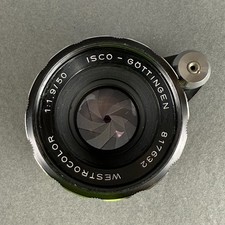 Isco-Gottingen Westrocolor 50mm f/1.9 manual focus lens for EXAKTA mount cameras