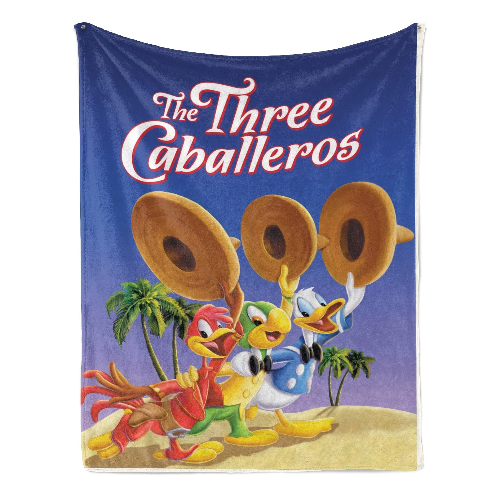 The Three Caballeros Fleece Blanket for Bed and Sofa, Cozy Lightweight Throw Gift