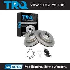 TRQ Rear Brake Pad & Rotor Kit Ceramic Fits 07-10 BMW