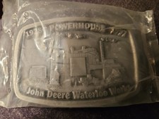 John Deere Waterloo Works , Powerhouse, 1928-1997, Belt Buckle, Still In Plastic