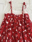 Janie And Jack Red Poppy  Floral Shift Dress Size 6 — photo 7