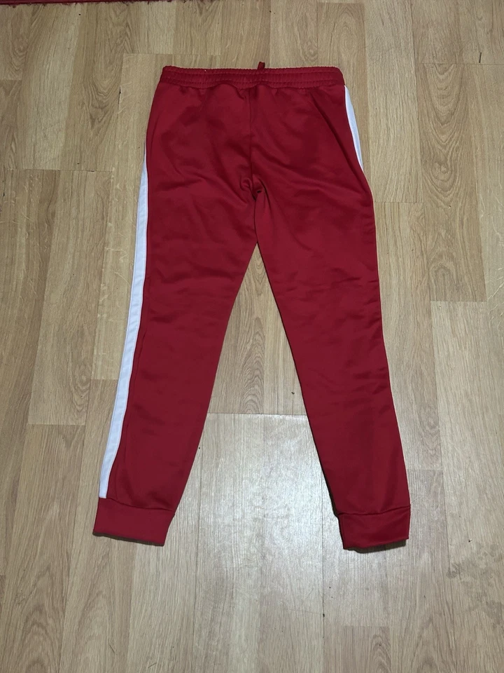 Красные бегуны для девочек Justice с белой полосой размер 18/20 б/у в отличном состоянии - Изображение 3 из 4