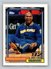 1992-93 Topps Rookie RC #338 Byron Houston Golden State Warriors Basketball Card