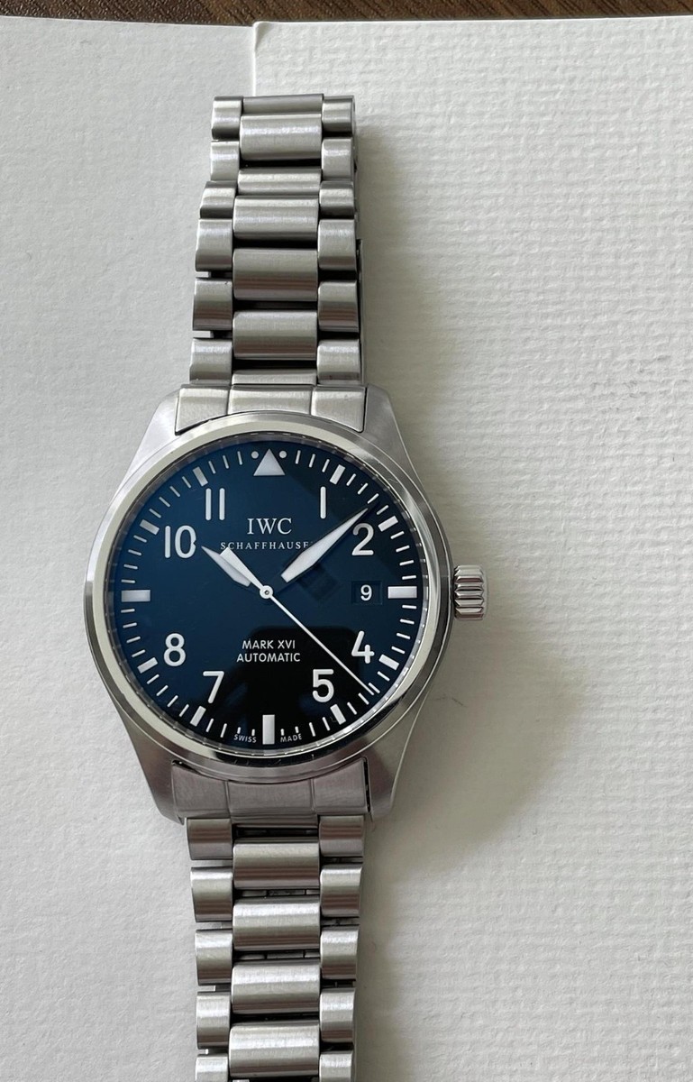 IWC Pilot's Watch Mark XVI 16 Black Dial 39mm IW325501 Box, Papers
