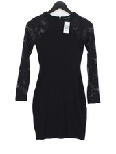 French Connection Bodycon Midi Dress UK8 in Black