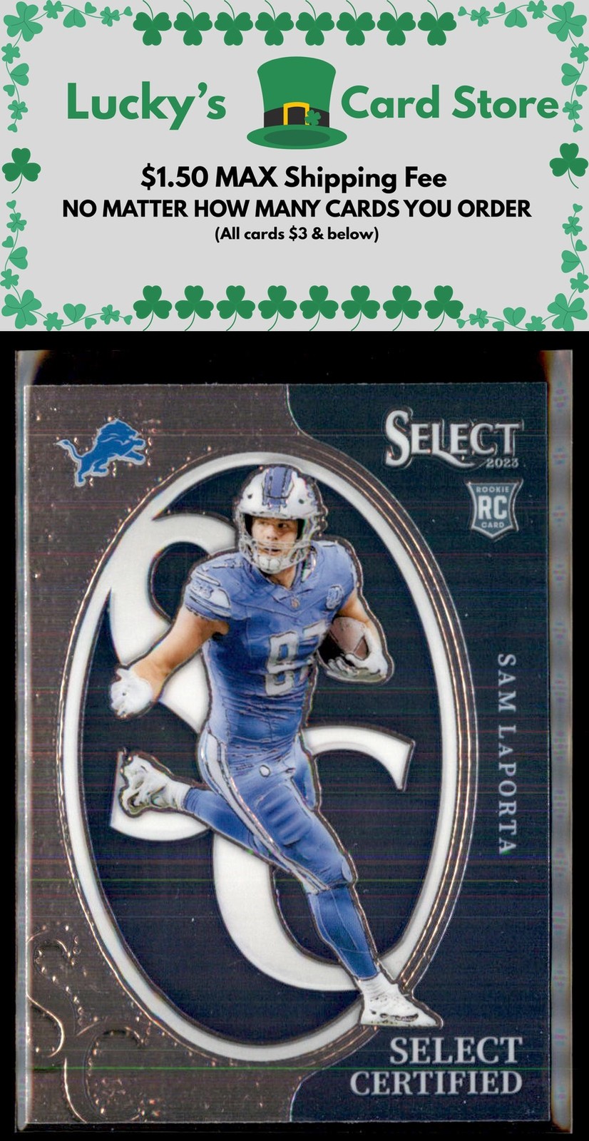 2023 Panini Select #CRO-SLA Sam LaPorta Select Certified Rookies