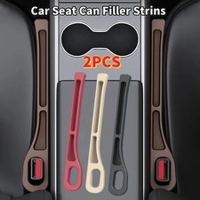 2Pc Universal Car Seat Gap Filler Plug Strip Crevice Storage Organizer Leak