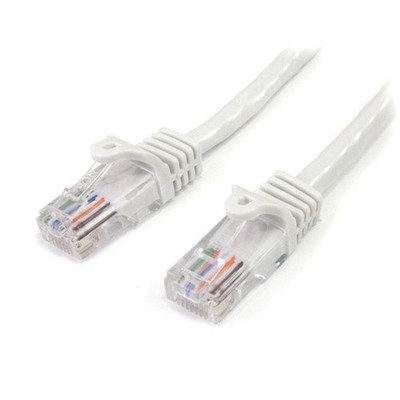 StarTech.com 3m Cat5e RJ45 UTP Netzwerkkabel Snagless - Cat 5e Patchkabel - Weiß