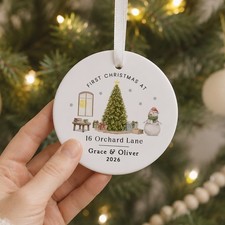 First Christmas In New Home Decoration, 1st Xmas Bauble, First Home Ornament