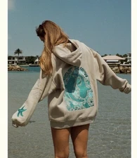Surf Crush size XL Hoodie Sweatshirt Environment Friendly Soft Ocean Protect Top
