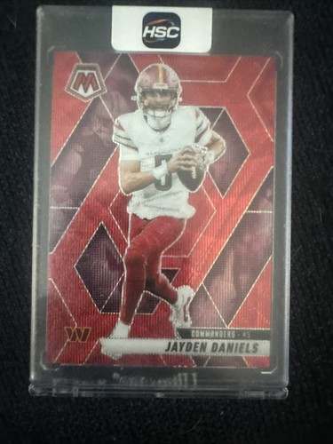 2025 Panini Mosaic - Jayden Daniels #232 Red Wave Mosaic Prizm /27