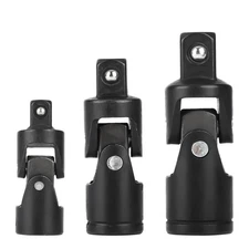 1/4 3/8 1/2in Drive Swivel Impact Universal Joint Socket Set Adapter Tool Set