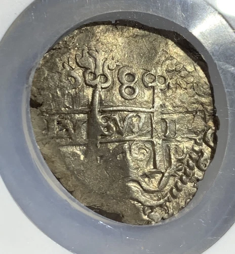 Bolivia Ferdinand VI Cob 8 Reales 1749 P-q NGC UNC, Potosi mint, KM40, Cal-511.