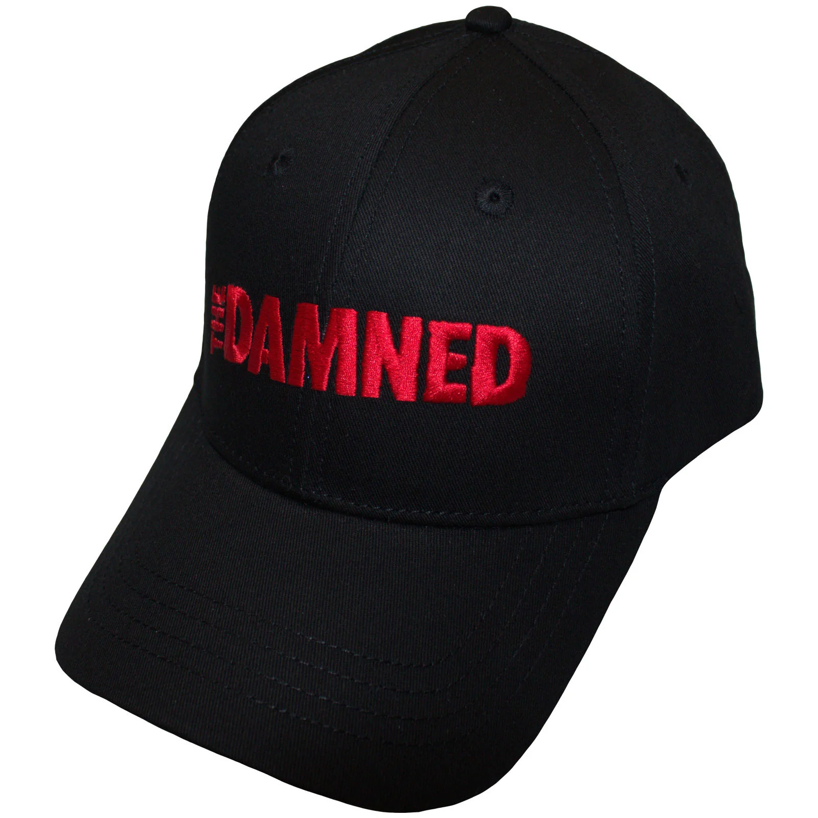 The Damned Red Text Logo Official Baseball Cap - Image 2