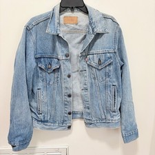 Levis Vintage Trucker Jacket Light Blue 40R Denim USA Made