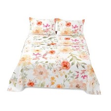 Floral Sheets Size, Premium Double Brushed Microfiber Full 2558 Petal Hush