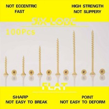 Durable Rust Resistant 100PCS Deck Wood Screws for Outdoor Decking  Fencing USA