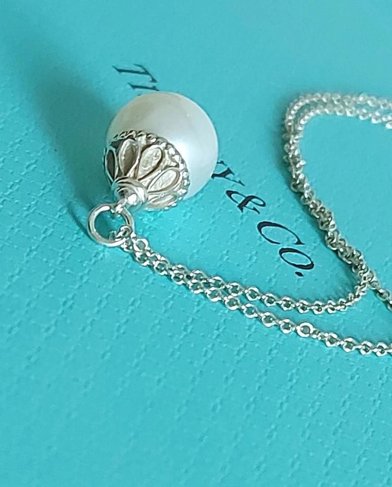 Rara Collana Tiffany con Perla - Immagine 2 di 4